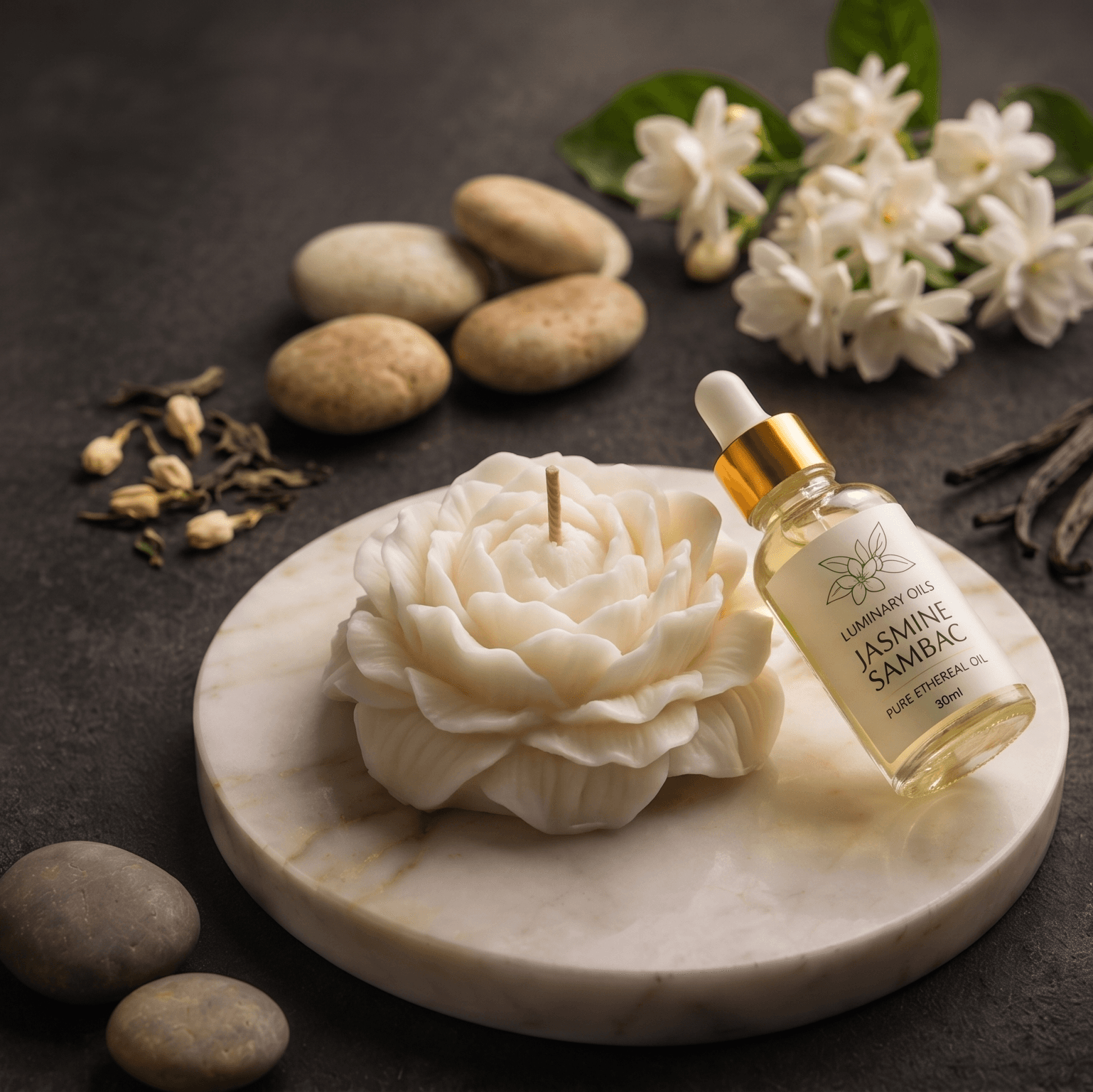 Sacred White Lotus Soy Candle